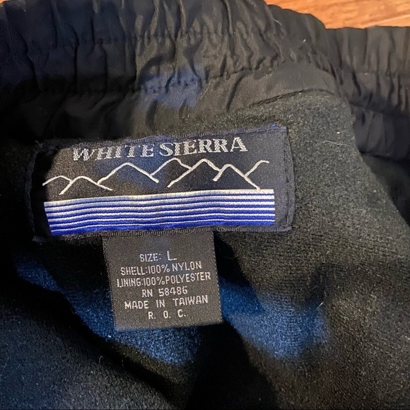 Vintage‎  white sierra black & pink snow pants in size large - Picture 8 of 11